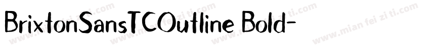 BrixtonSansTCOutline Bold字体转换
